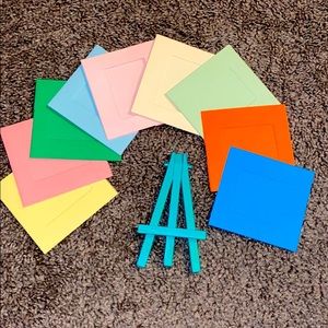 Polaroid picture frames and stand